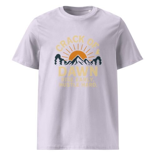unisex organic cotton t shirt lavender front 6829d4b99754c – Crack of Dawn T Shirts – Eco-Friendly Sunrise-Inspired Tees | Miah Shop