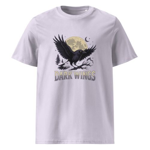unisex organic cotton t shirt lavender front 6829dbc3c5dae – Crow T Shirt – Organic Cotton Tee with Mysterious Edge | Miah Shop