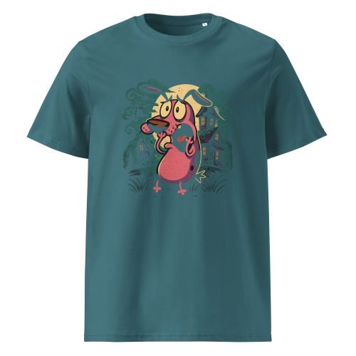 unisex organic cotton t shirt stargazer front 6829d4371eee1 – Courage the Cowardly Dog T Shirts – Retro Cartoon Organic Cotton Tees | Miah Shop