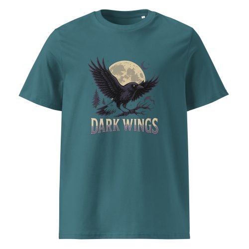 unisex organic cotton t shirt stargazer front 6829dbc391e48 – Crow T Shirt – Organic Cotton Tee with Mysterious Edge | Miah Shop