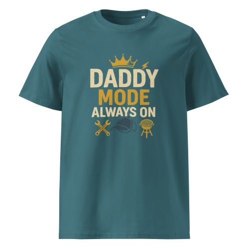 daddy t shirt made from organic cotton with relaxed fit and dad-style design