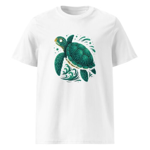 unisex organic cotton t shirt white front 6830158f16935 – Sea Turtle T Shirt – Eco Style for Ocean Lovers | Miah Shop